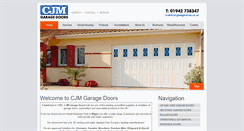 Desktop Screenshot of cjmgaragedoors.co.uk